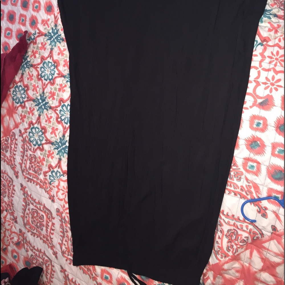 Black long skirt